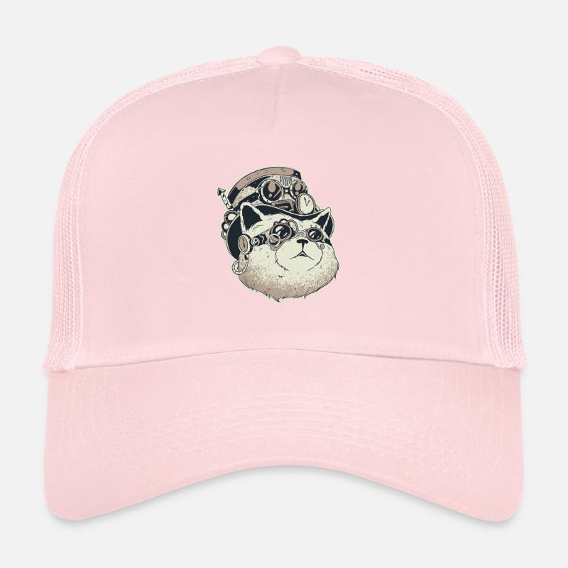 Steampunk Cat Trucker Cap