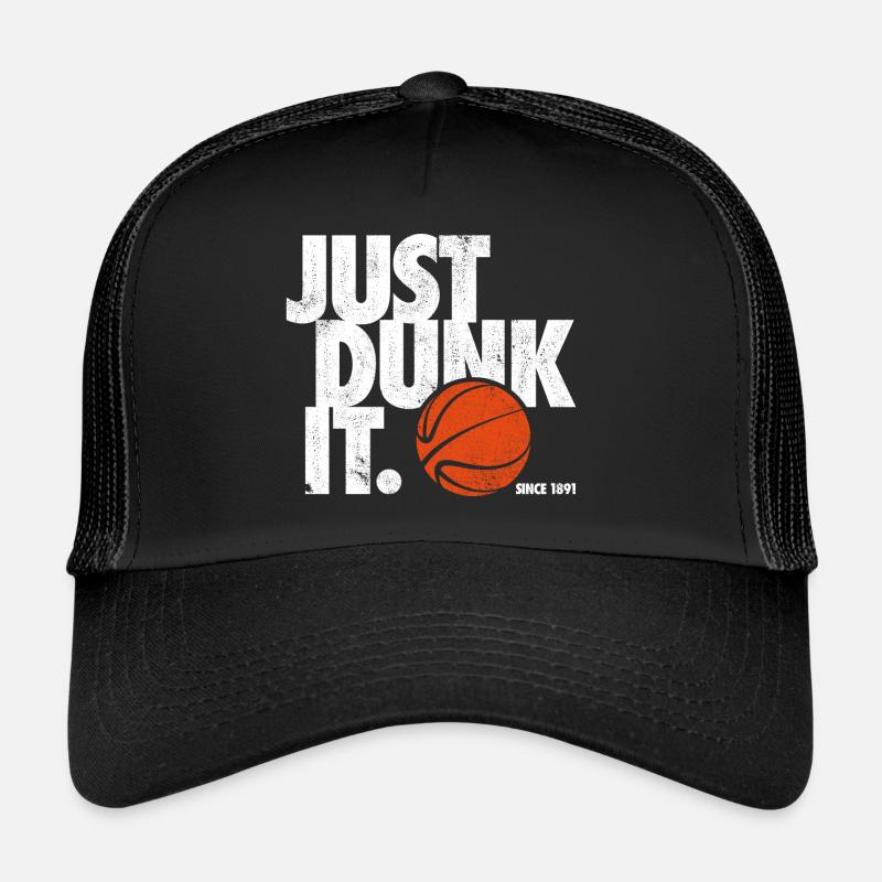 SPRUCH DE BASKETBALL, JUSTE JUSQU'IL UTILISÉ LOOK Casquette trucker 