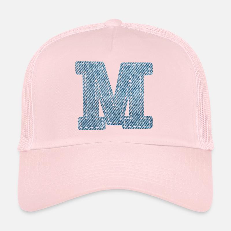 Buchstabe M - Jeans Trucker Cap