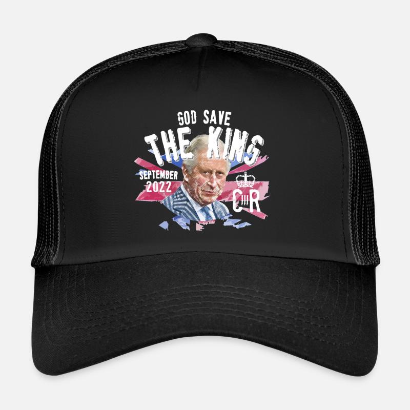 Dieu sauve le roi Charles III Casquette trucker 