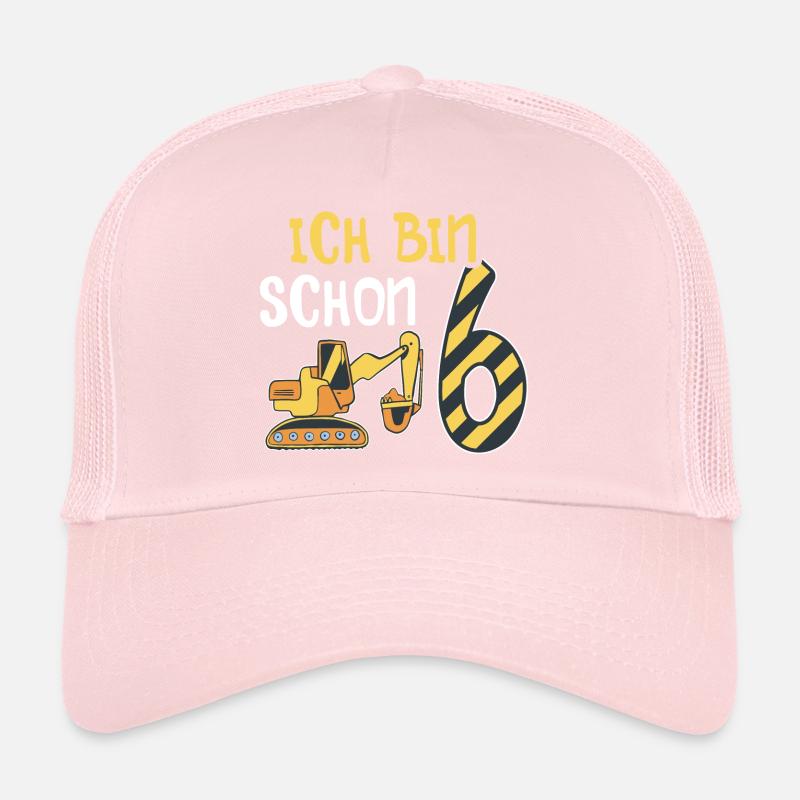 Baggerfahrer 6. Geburtstag Kinder 6 Jahre Bagger Trucker Cap