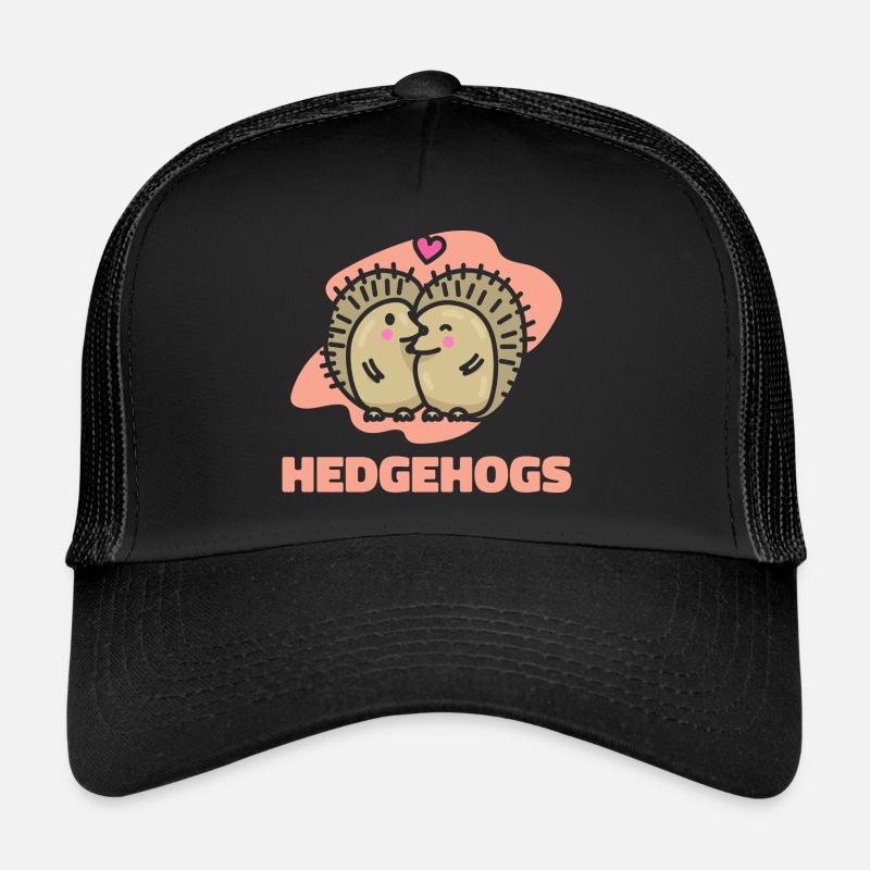 Cadeau de Saint-Valentin Hedgehog Casquette trucker 
