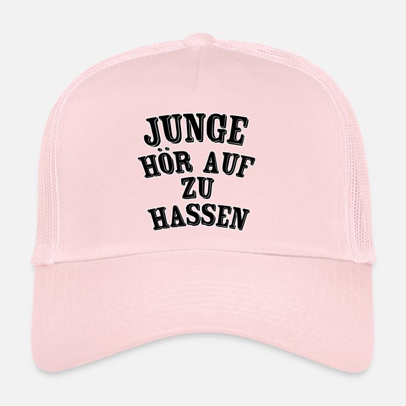 Junge hör auf zu Trucker Cap