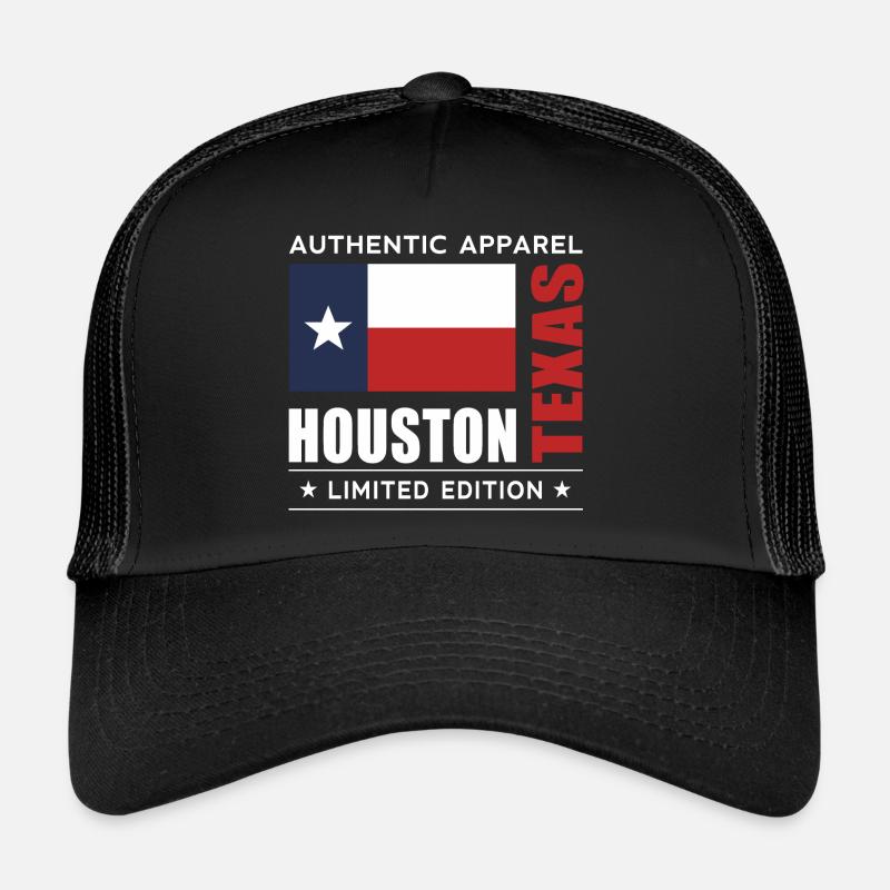 Houston - Trucker Cap - Schwarz/Schwarz