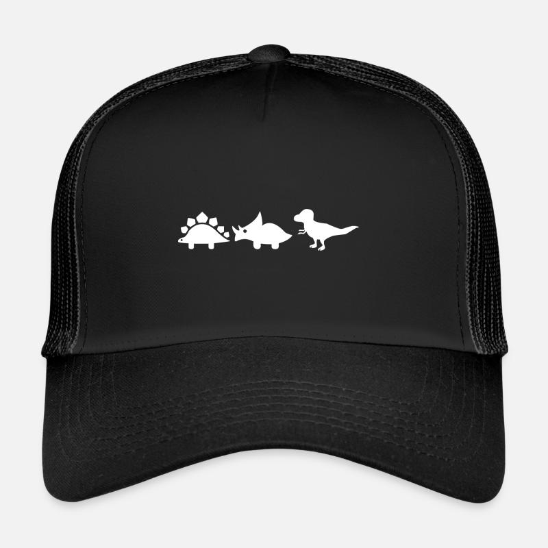 süßer Dino - Trucker Cap - Schwarz/Schwarz
