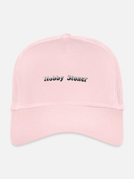 Hobby stoner - Casquette trucker  - rose pâle - Devant