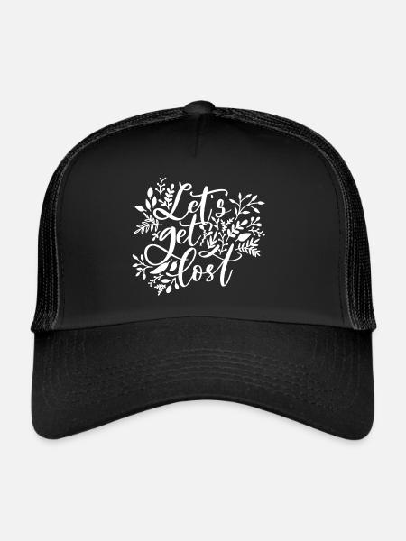 Permet de se perdre - Casquette trucker  - noir/noir - Devant