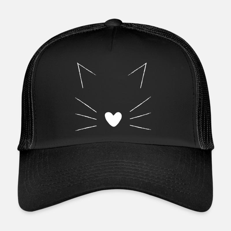 Katze mit Herznase Trucker Cap