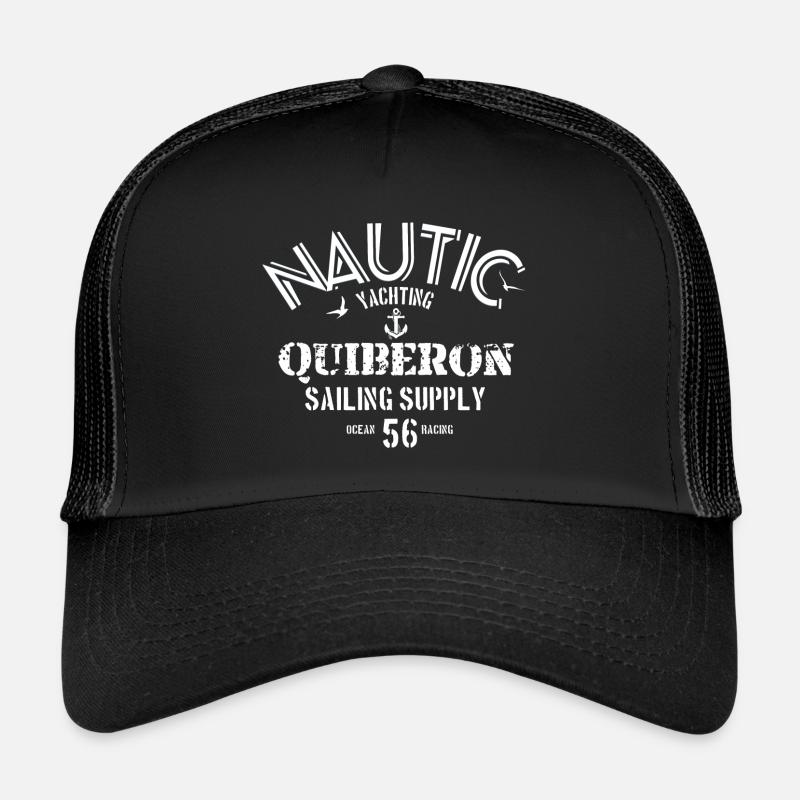 Nautic Quiberon - Casquette trucker  - noir/noir