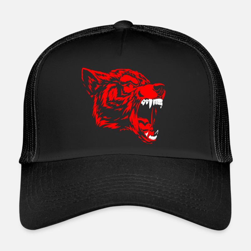 Werewolf Monster Design - Trucker Cap - black/black
