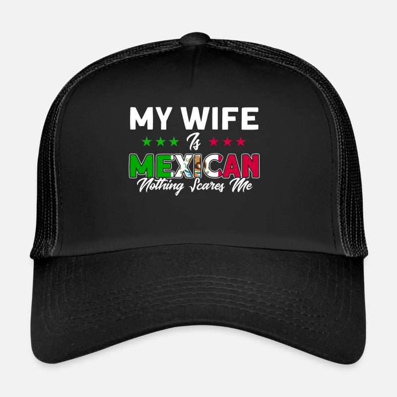 Mexican Flag Mexican Roots Gift Trucker Cap