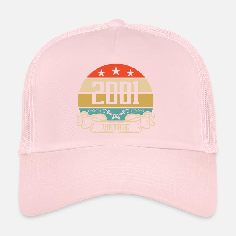 2001 Vintage Geburtstag Retro Classic Trucker Cap