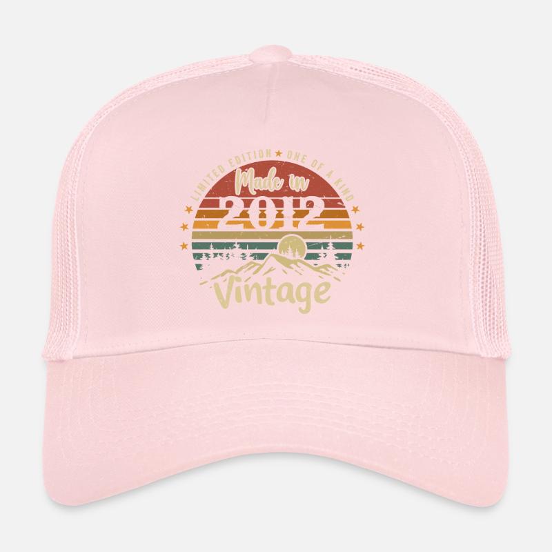 2012 Anniversaire Né En 2012 Édition Limitée Casquette trucker 