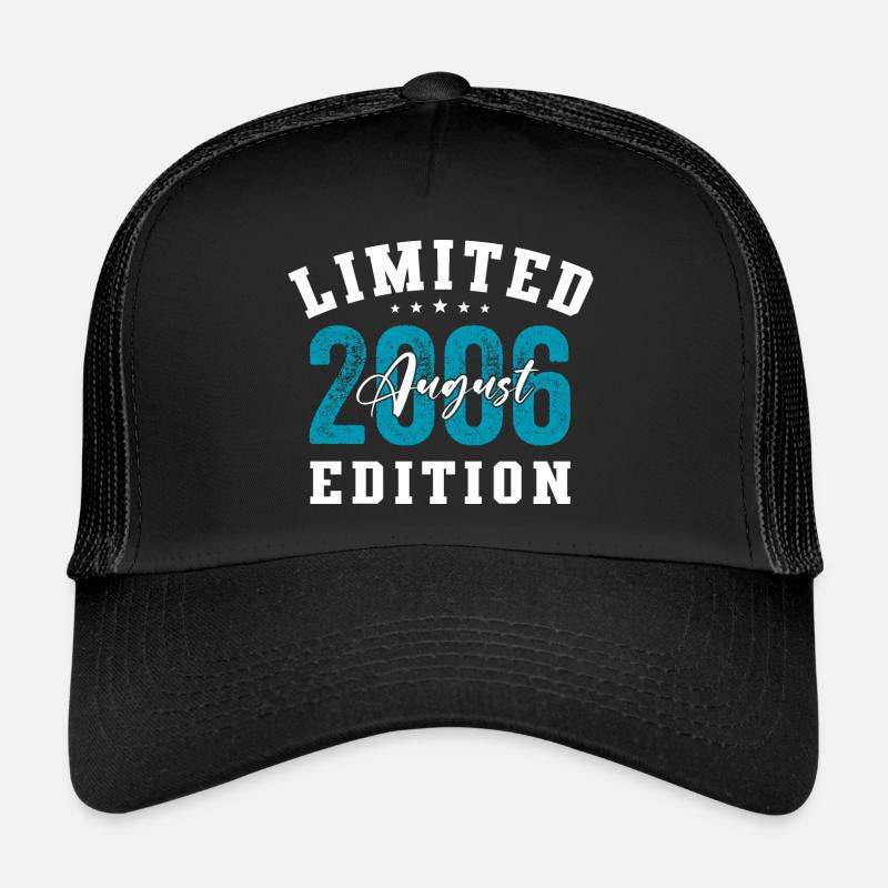 18ème anniversaire Original Août 2006 Millésime 2006 Casquette trucker 