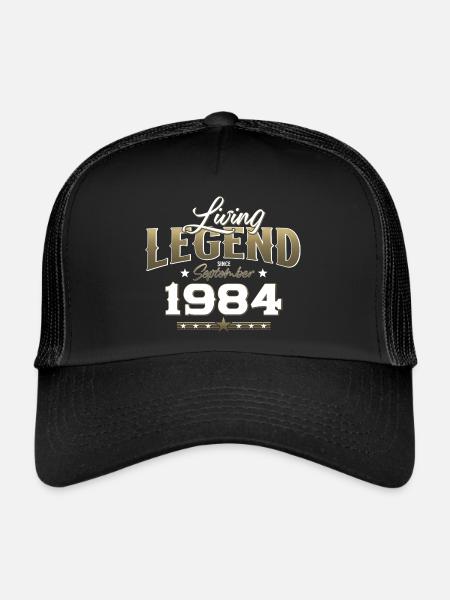 40e anniversaire Légende Septembre 1984 Volume 84 - Casquette trucker  - noir/noir - Devant