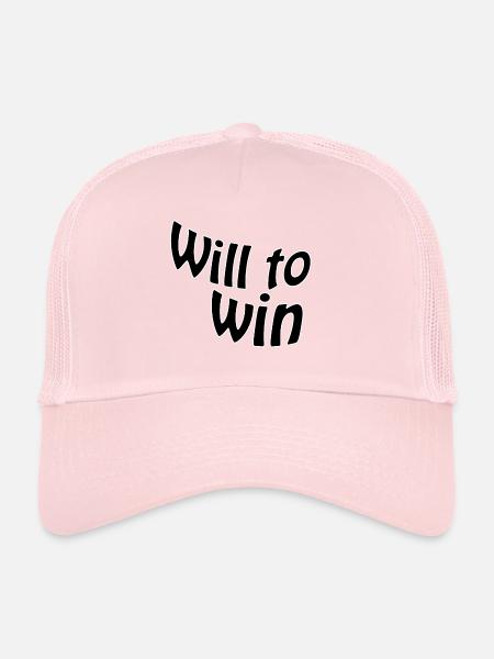 Will to win - Trucker Cap - pale pink - Front