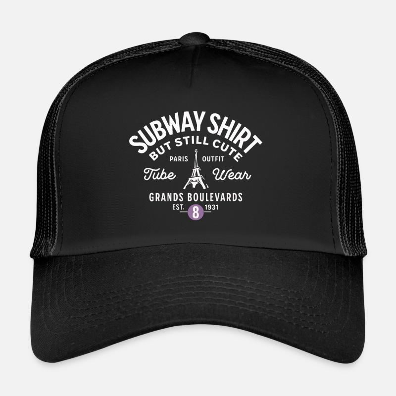 Paris subway shirt Grands Boulevards Casquette trucker 