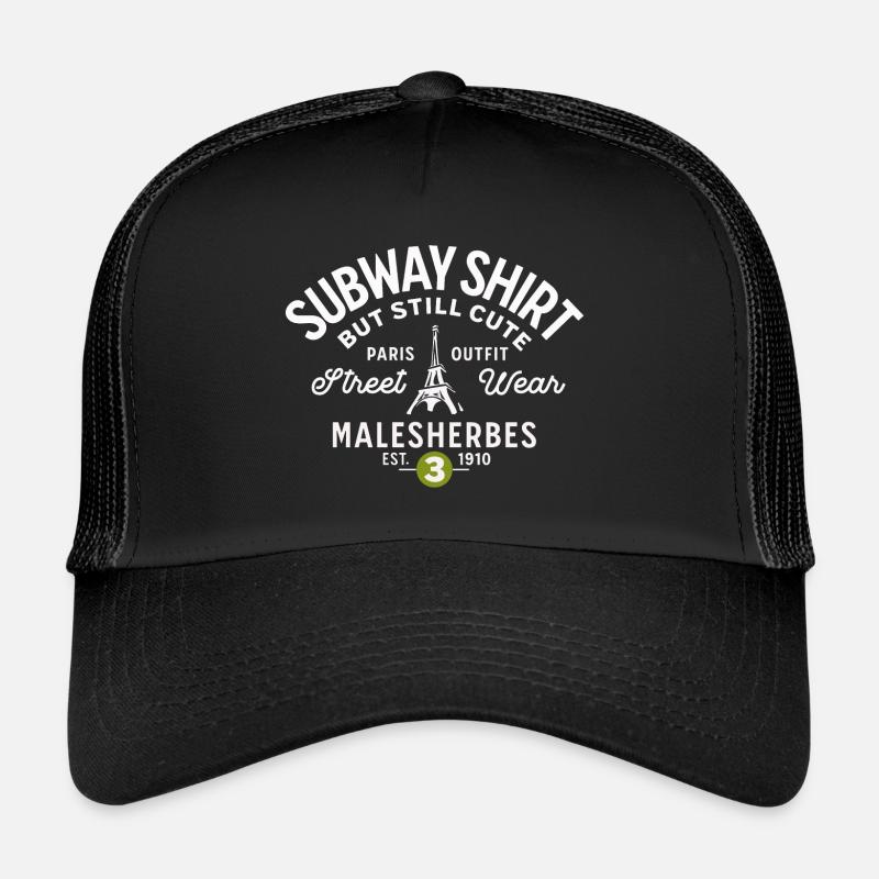 Pariser U-Bahn-Hemd malesherbes Trucker Cap