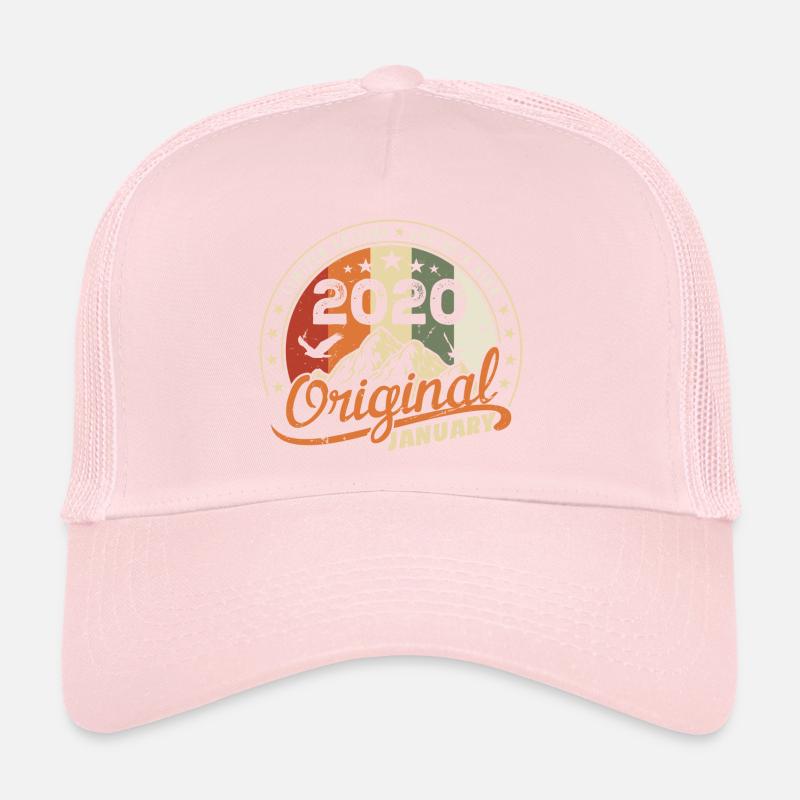 Original Né en Janvier Anniversaire | Janvier 2020 Casquette trucker 
