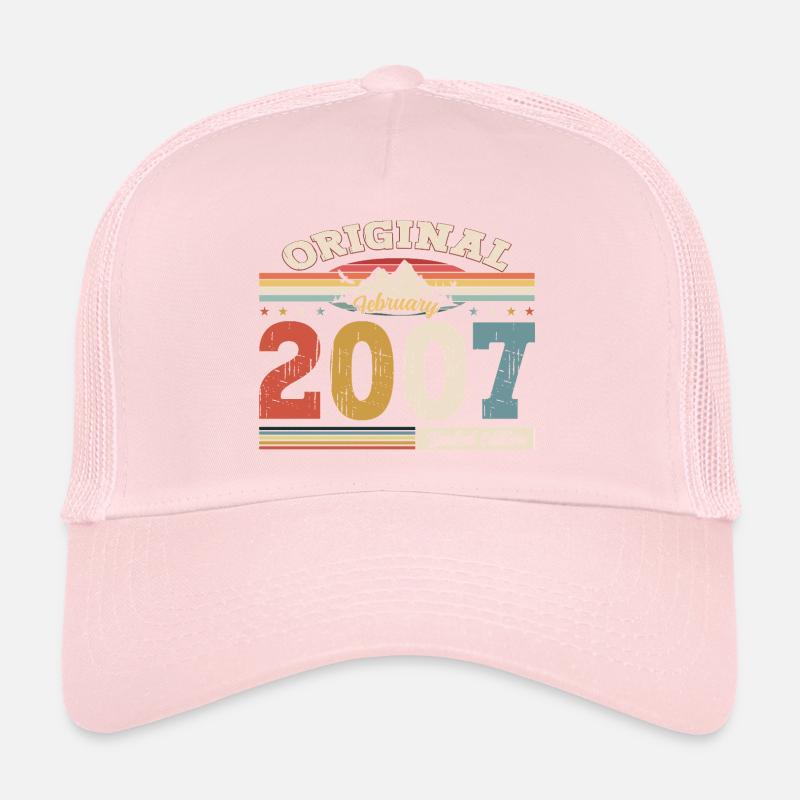 18. Geburtstag Geschenk Mann Original Februar 2007 Trucker Cap