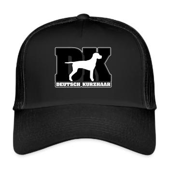 DEUTSCH KURZHAAR DK - Trucker Cap - Schwarz/Schwarz - Vorne