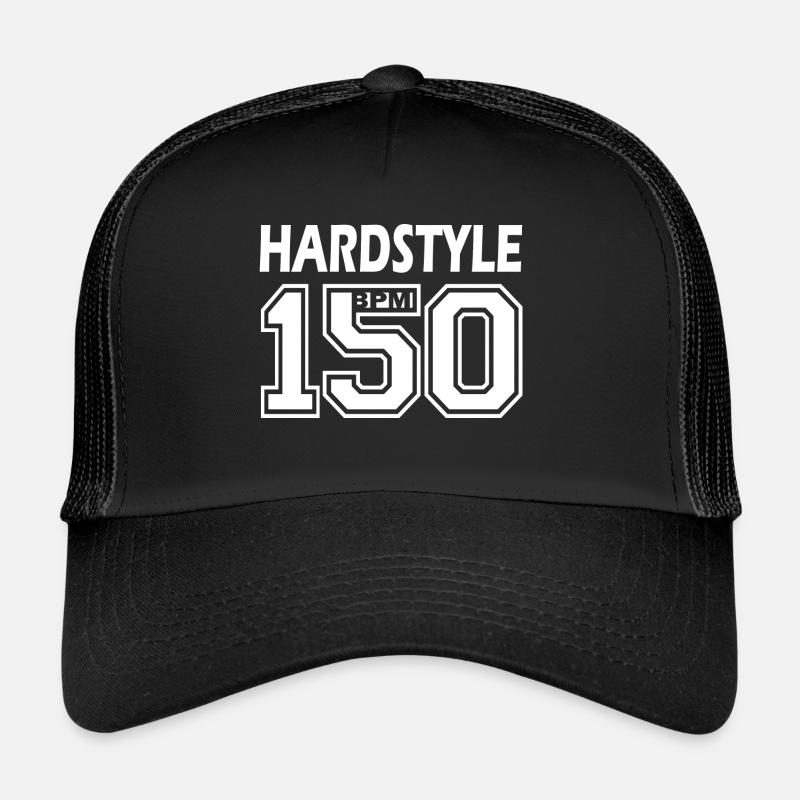Hardstyle 150 BPM - Trucker Cap - Schwarz/Schwarz