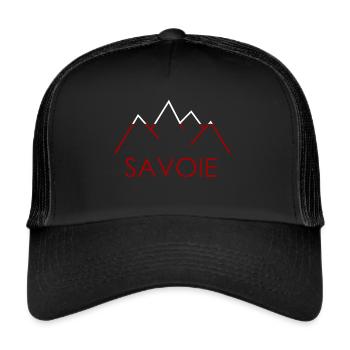 Savoie Montagne - Casquette trucker  - noir/noir - Devant