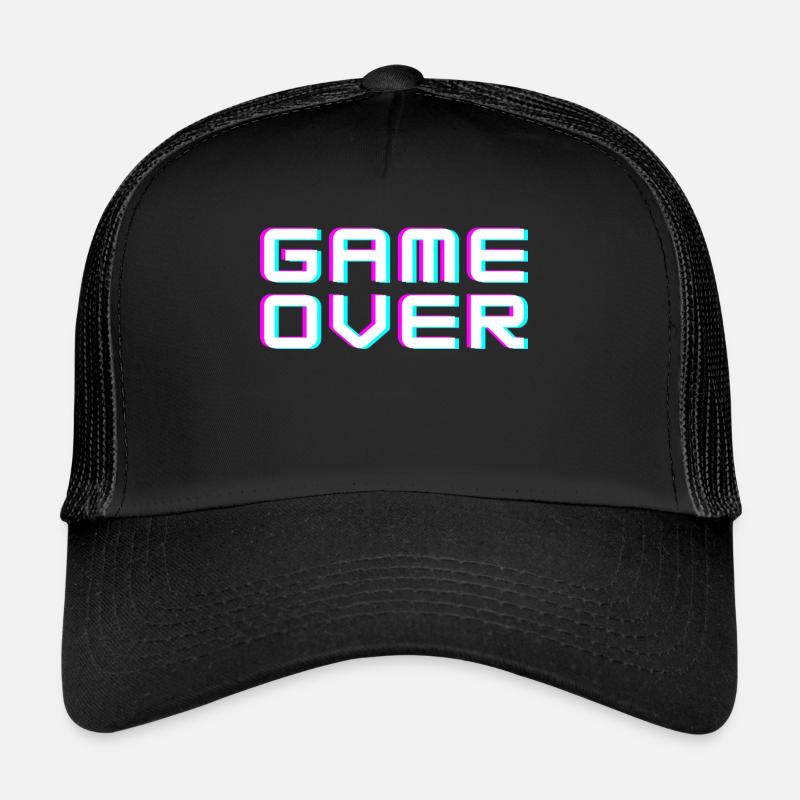 Game Over - Trucker Cap - Schwarz/Schwarz