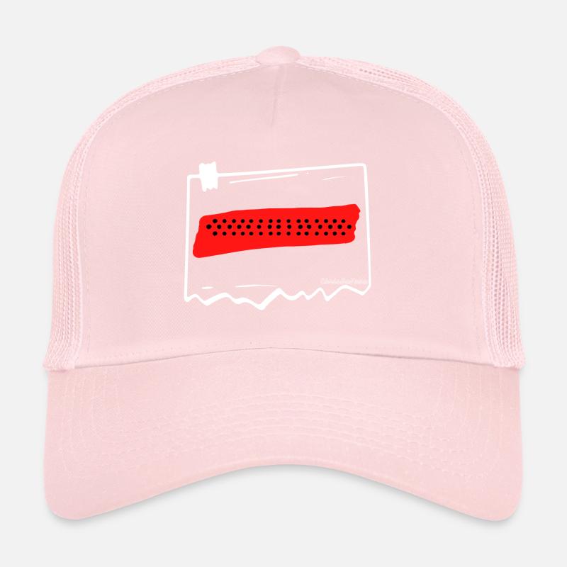 Punkte auf rotem Hintergrund Trucker Cap