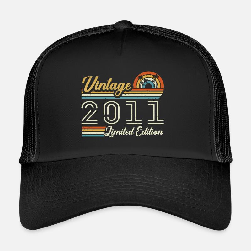 14 Year Anniversary | Vintage 2011 Gift 2011 Trucker Cap