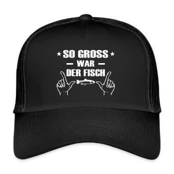 Angeln - Trucker Cap - Schwarz/Schwarz - Vorne