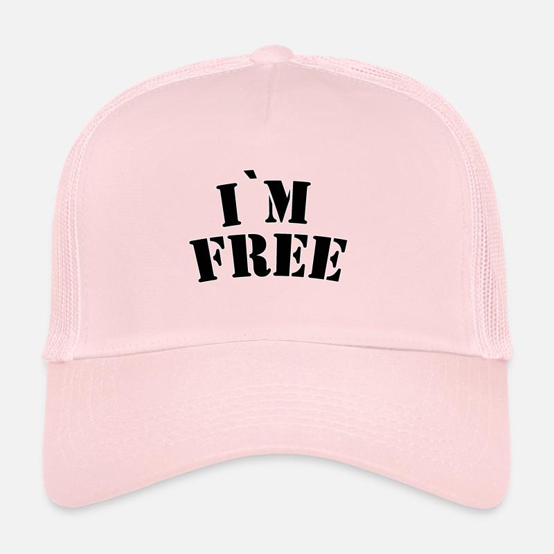 Je suis libre Casquette trucker 