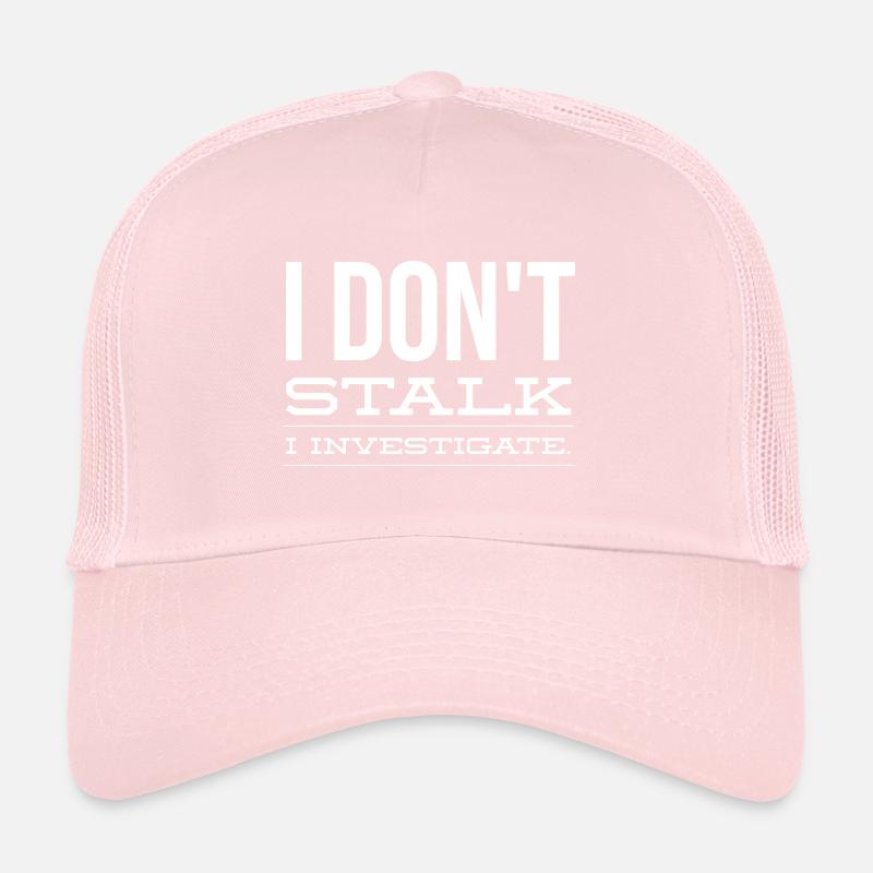 Je ne traque pas, j’enquête Casquette trucker 