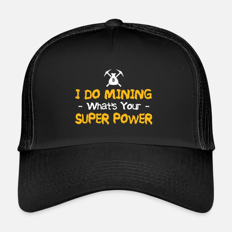 Bergbau - Trucker Cap - Schwarz/Schwarz