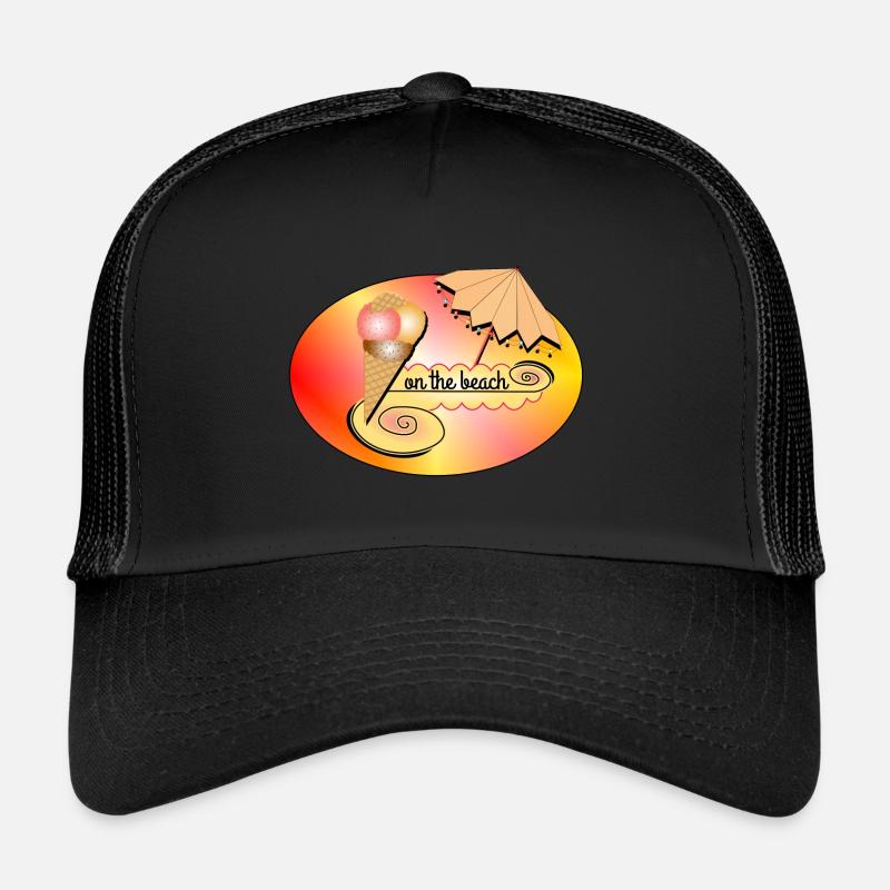 Glace sur la plage Casquette trucker 