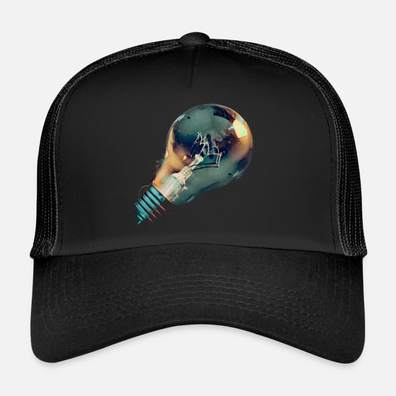 Bulb electricity lamp light Trucker Cap