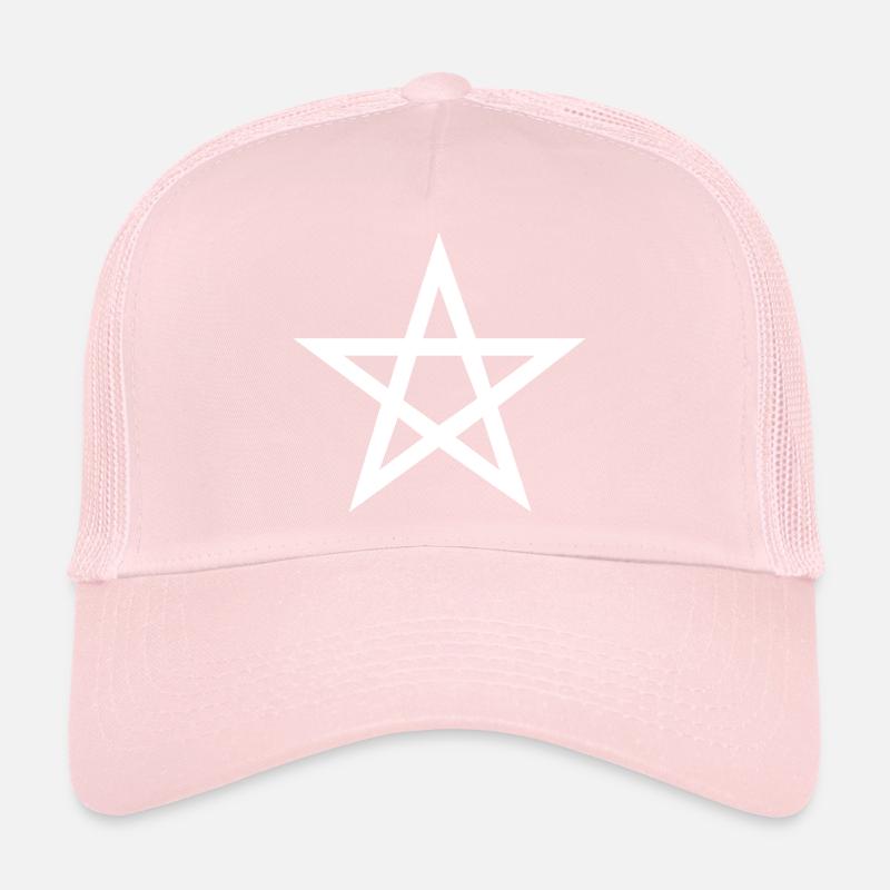 Stern von Marokko weiß Trucker Cap