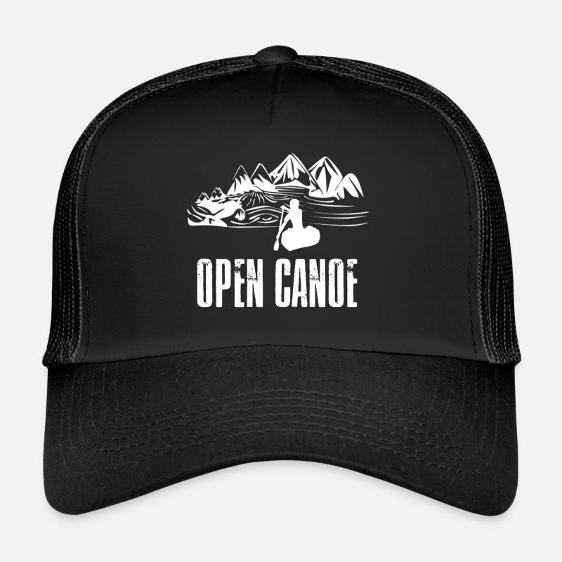 open canoe - Casquette trucker - noir/noir