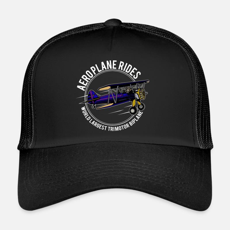 Airplane, biplane, aviator, fly Trucker Cap