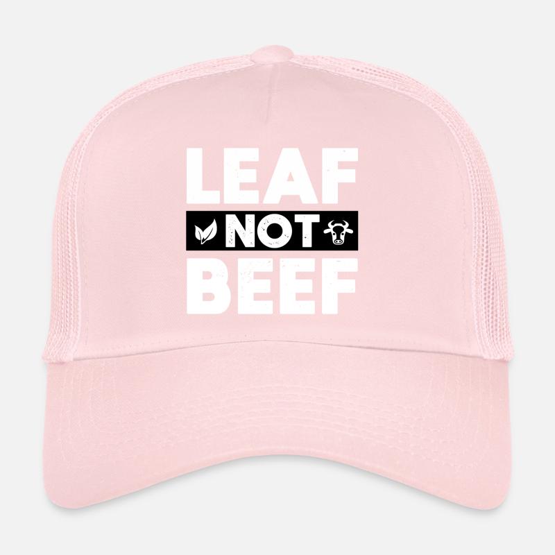 Conception environnementale végétalienne de feuille pas de boeuf Casquette trucker 