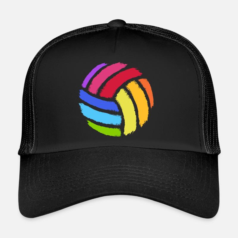 volley- - Casquette trucker  - noir/noir