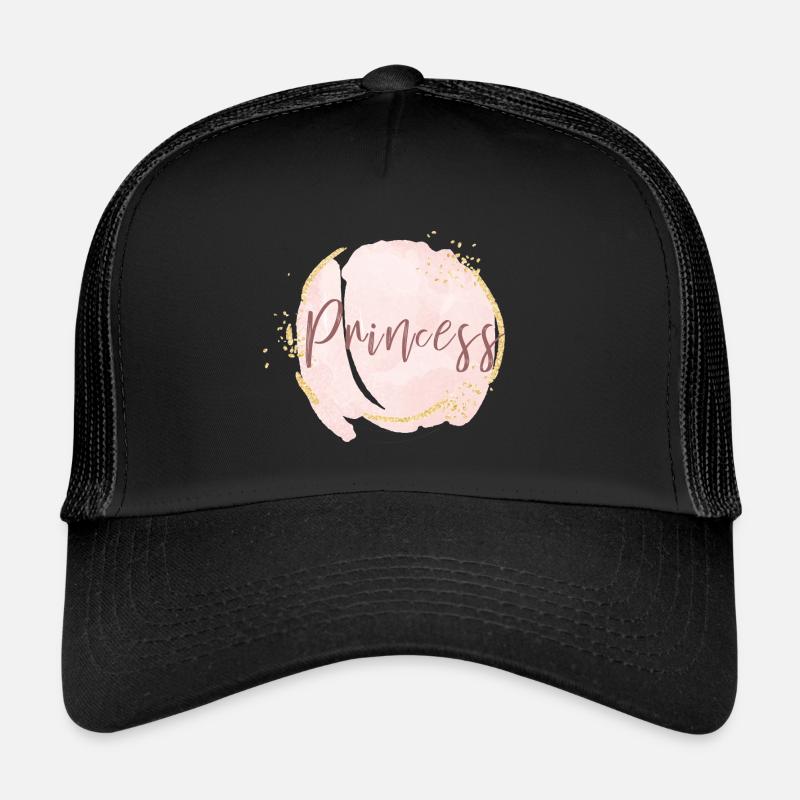 princess prinzessin - Trucker Cap - Schwarz/Schwarz