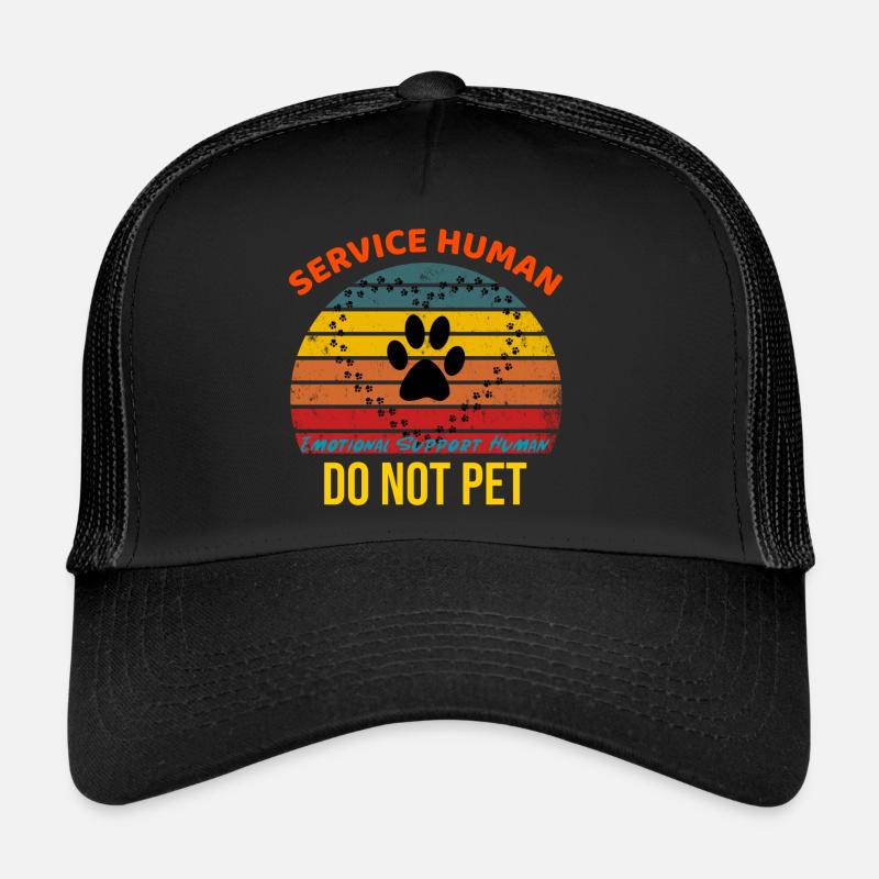 Service Human, Emotional Support Human Trucker Cap