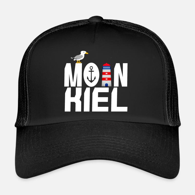Moin Kiel - Trucker Cap - black/black