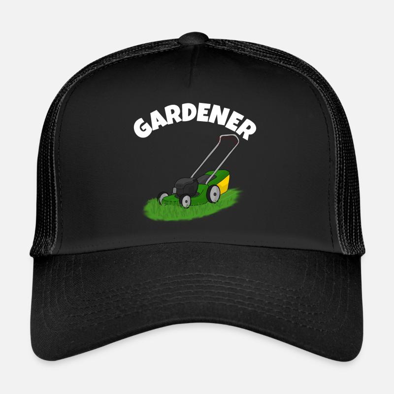 Gärtner Rasenmäher - Trucker Cap - Schwarz/Schwarz
