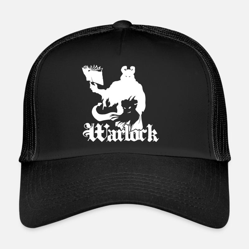 RPG Hexenmeister Silhouette - Trucker Cap - Schwarz/Schwarz