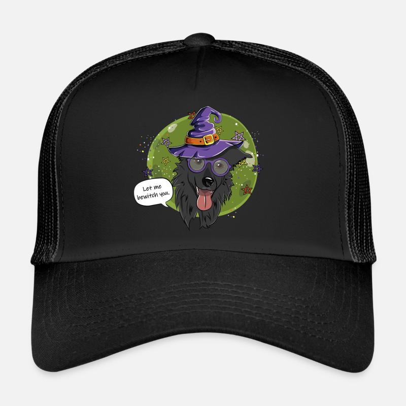Magical Witch Dog - Trucker Cap - black/black