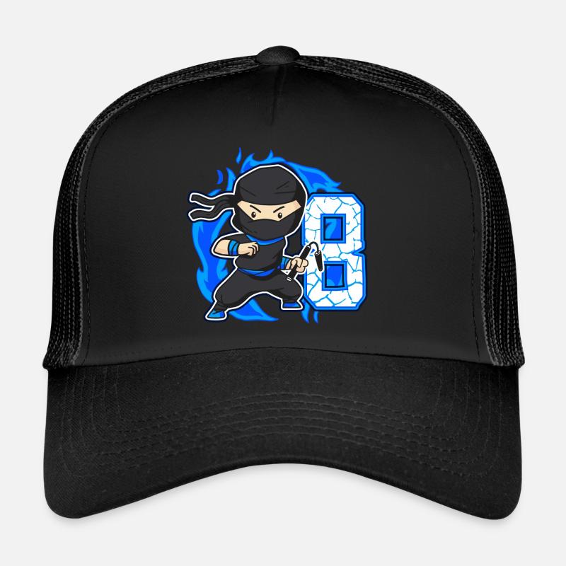 Ninja 8. Geburtstag Junge 8 Jahre alt Ninjas Trucker Cap