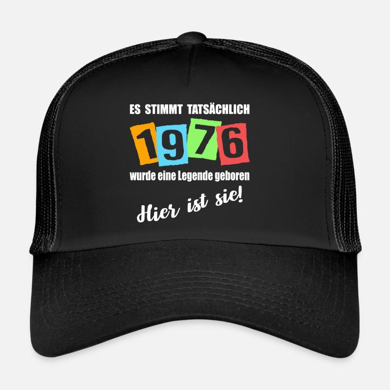 Legende ist 1976 geboren. Geburtstagsspruc Trucker Cap