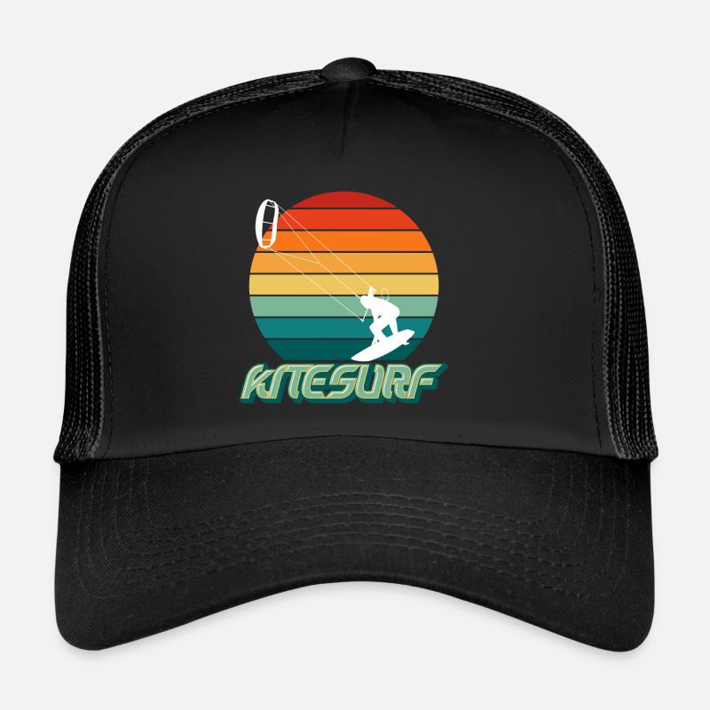 Kitesurfer KitesurfIng Vagues Eau de Vent Casquette trucker 